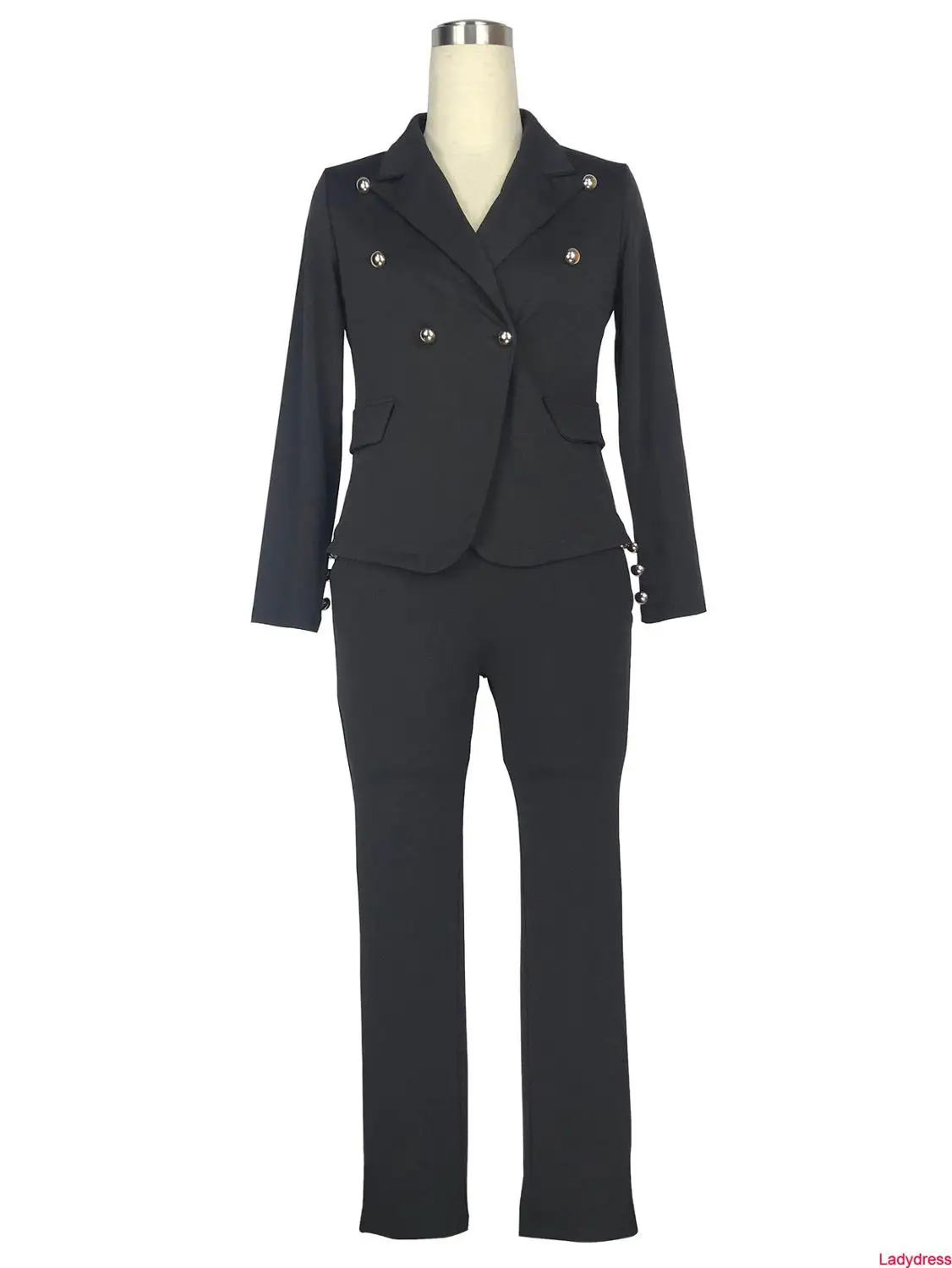 

2020 new Autumn Winter Business Women Elegant Suit 2 Piece Set White Blazer Coat Pencil Slim Long Pant Office Lady Jacket Female