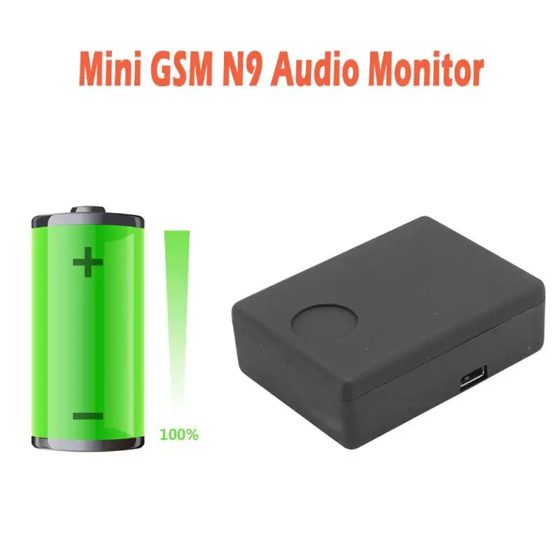 

Mini GSM Device N9 Audio Monitor Listening Surveillance 12 Days Standby Time Personal Mini Voice Activation Built In Two MIC