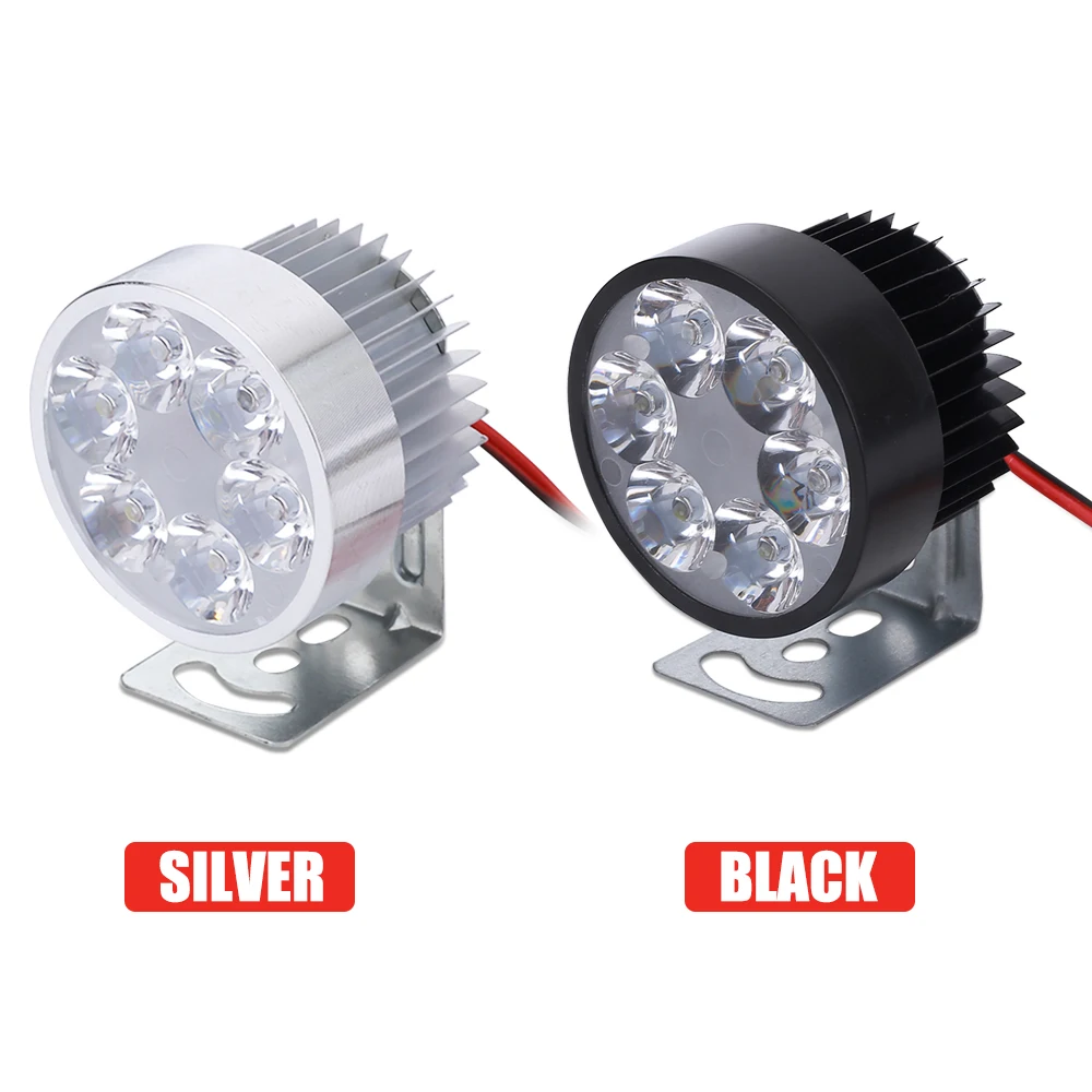 

High Power 6LED 6000K Electric Headlight Modified Lamp E-bike Waterproof Motorcycle Headlight