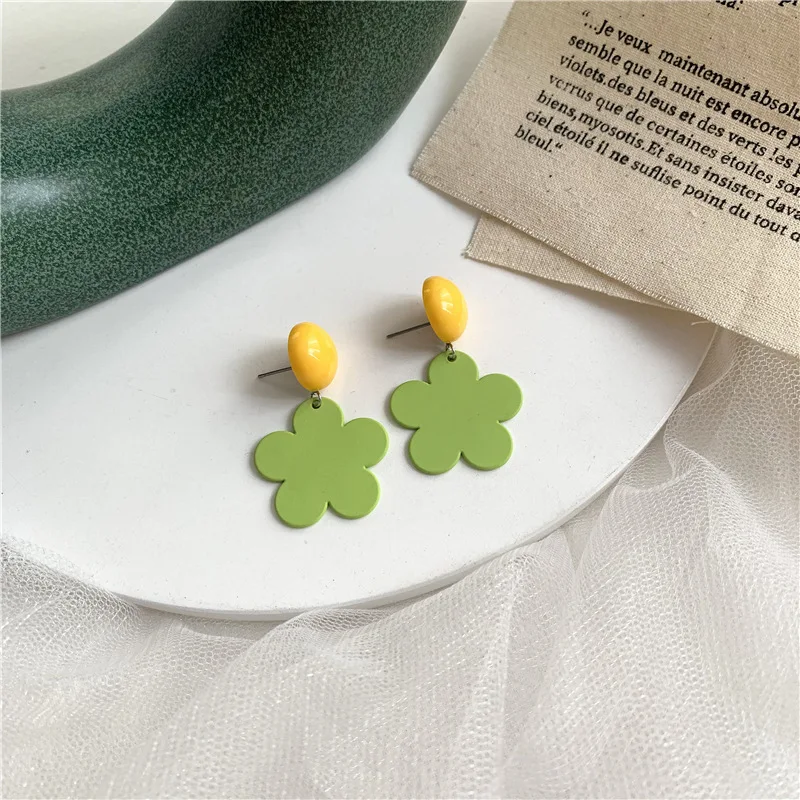 Женские серьги с цветком авокадо гвоздики из сплава динозавра Ювелирное