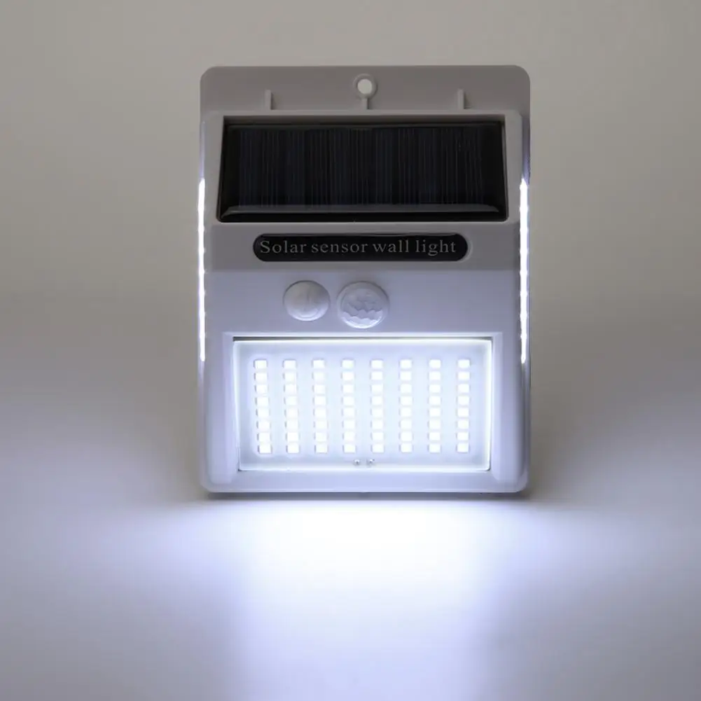 

Three-sided 100LED Solar Power Garden Wall Light Motion Sensor Waterproof Street Lamps Human Body Infrared Induction