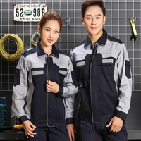 workshop uniforms reflective work clothing set men women wear resistant coveralls auto repair factory