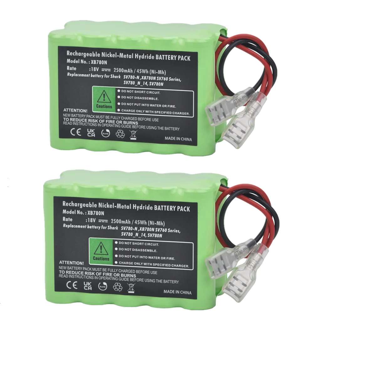 

Аккумулятор для пылесоса Shark SV780-N XB780N SV760 Series SV780_N_14 SV780N, 2 шт.