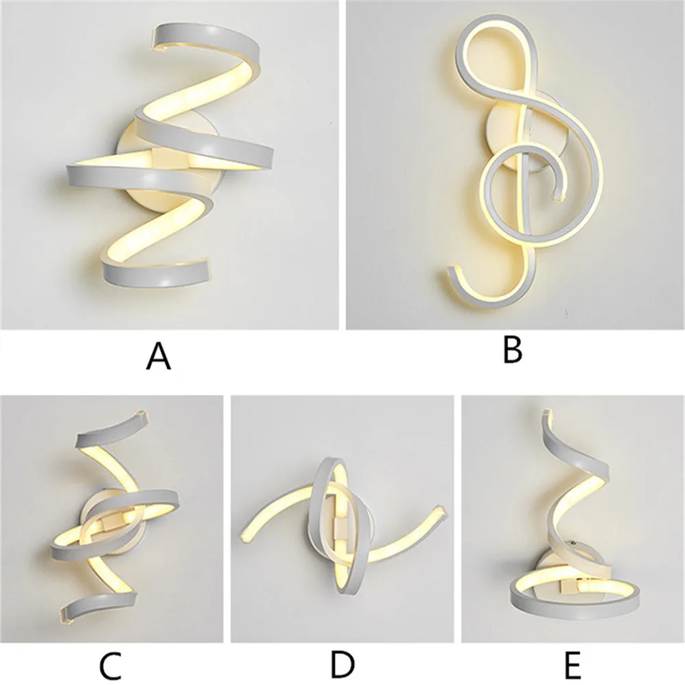 

LED Creative Musical Note Wall Lamp Indoor Home Decoration Lighting Hotel Room Corridor Living Room Study Bedroom Bedside Lamp
