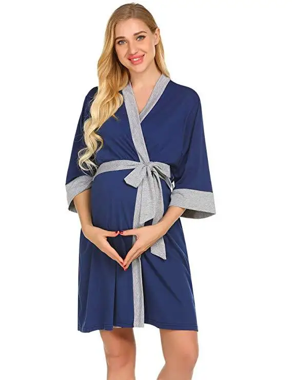 Ночные рубашки для беременных и кормящих женщин vetement femme ropa mujer | Мать ребенок