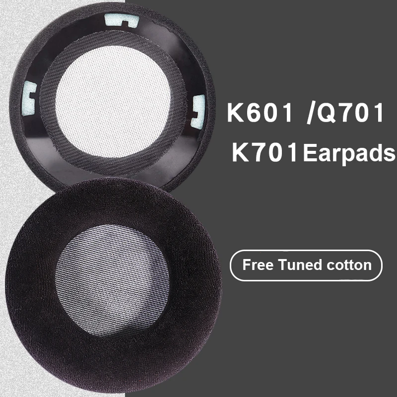 

Мягкие поролоновые амбушюры для наушников AKG K601 K701 K702 Q701 702 K612 K712 высокое качество серый черный бархат 11,23