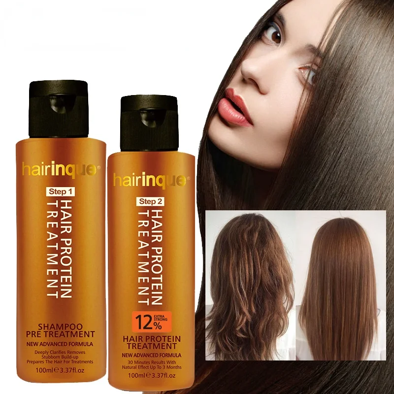 12% Brazilian Keratin Shampoo Conditioner Set Hair Straightening Care Repair Damaged Women Men 100ml | Красота и здоровье