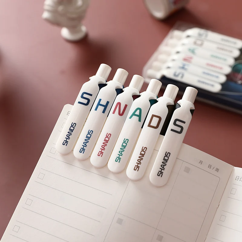 Цветные маркеры в стиле ретро шариковая ручка 0 5 мм черный синий коричневый