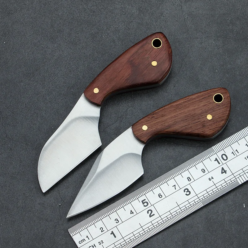 

Маленький прямой нож из нержавеющей стали для использования на открытом воздухе, карманный нож, миниатюрный кухонный нож, портативный нож д...