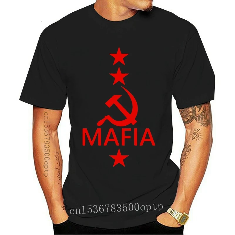 

Mafia Russian Soviet Hammer Sickle T Shirt Mens Tee Gift From US