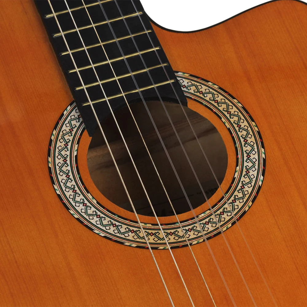 Классическая гитара 39 дюймов 6 струн панель из апельсиновой ели музыкальный