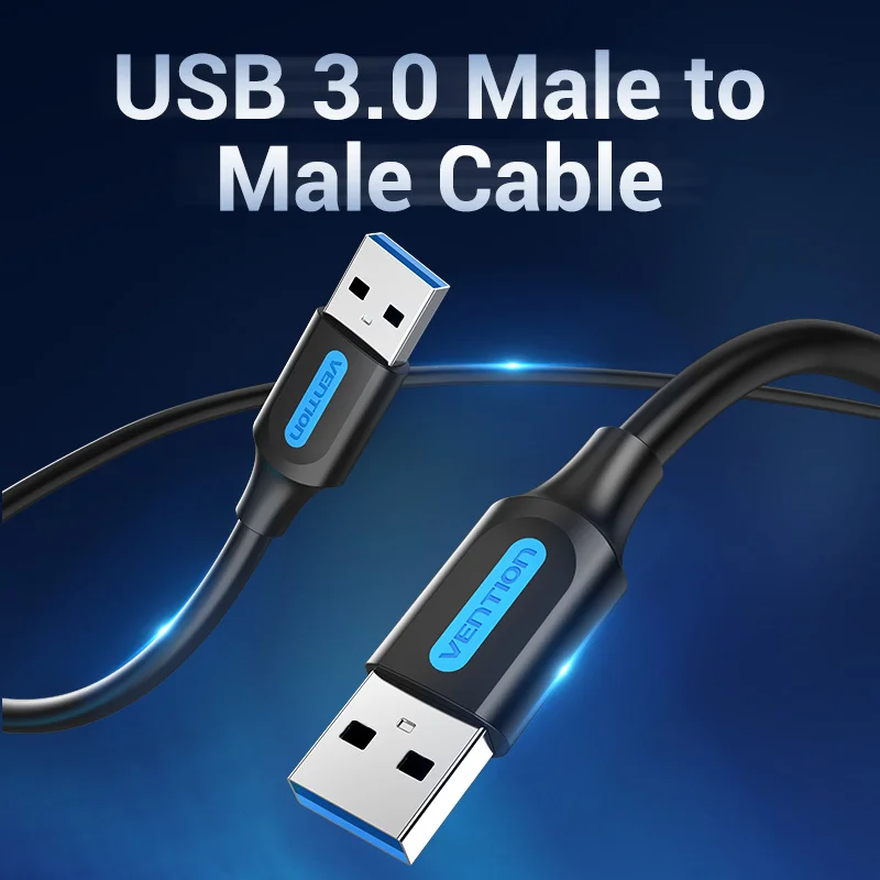 vention usb male to male extension cable 2 0 3 0 high speed data transfer usb cable extender for radiator car speaker hd webcom free global shipping
