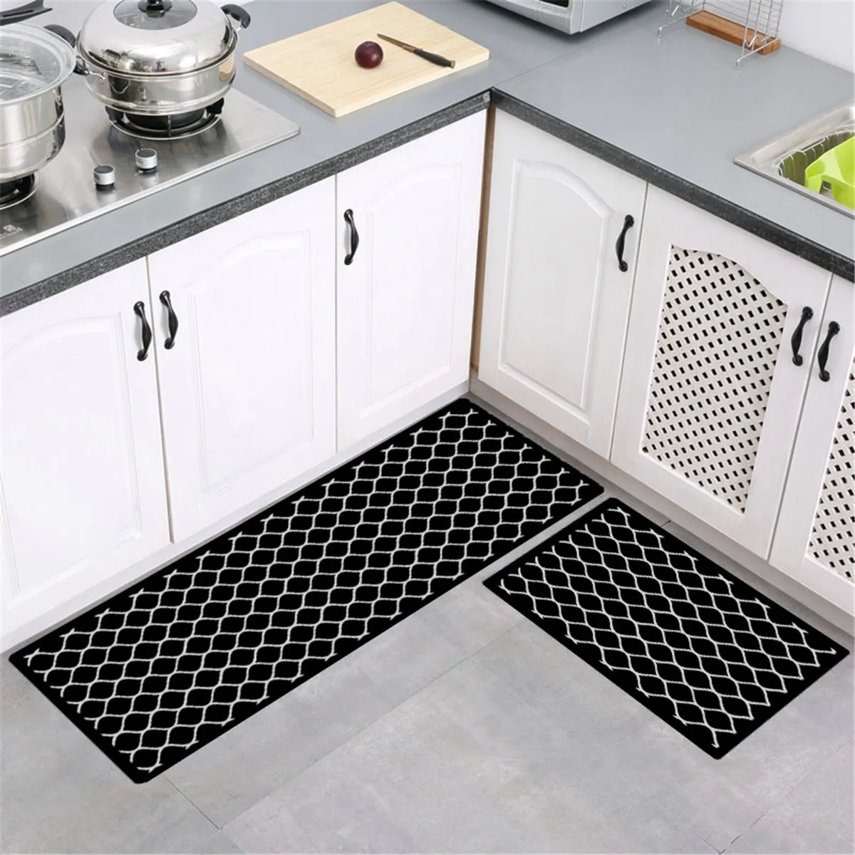 

50x160cm Long Kitchen Mat Bath Carpet Floor Mat Home Entrance Doormat Tapete Absorbent Bedroom Living Room Floor Mats Modern