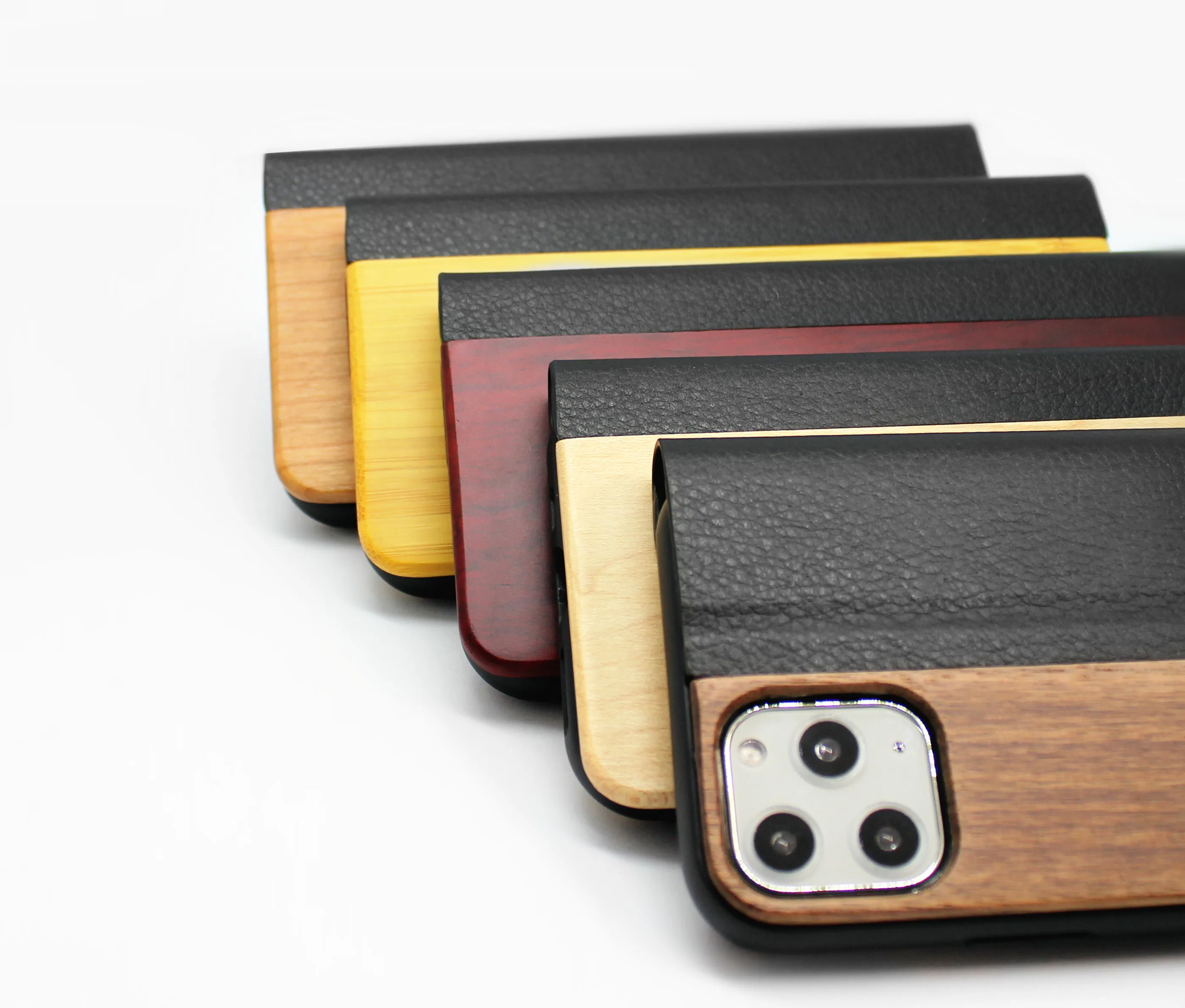 PU Leather With Wood Case For iPhone 11 Pro XS Max XR X 8 7 Plus SE Samsung Galaxy S20 Ultra S10e S10 Cover Shell Bag | Мобильные