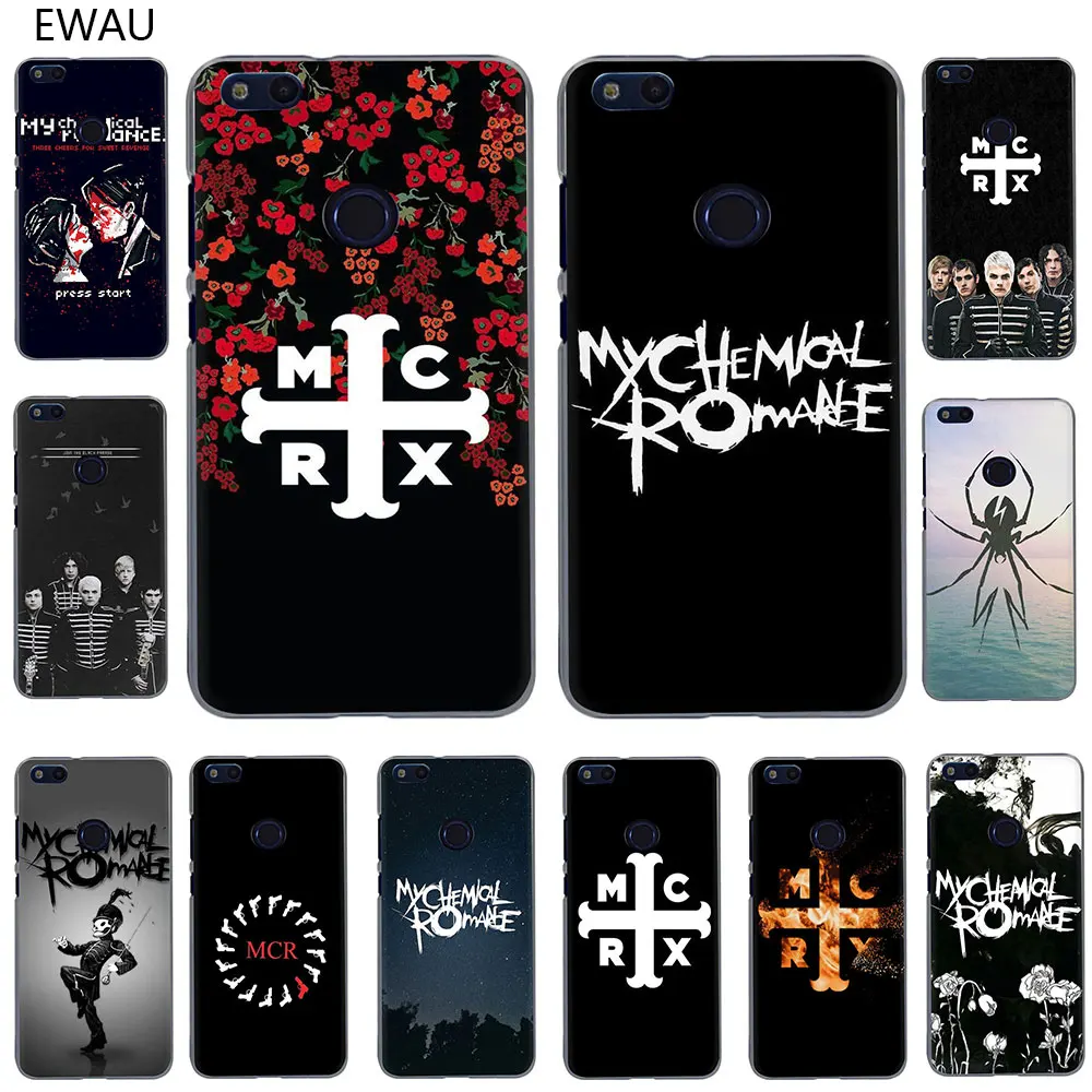 Жесткий чехол для телефона EWAU My Chemical Romance Huawei Honor note view 20S Play 6A 6C 7A 7C 7X 8A 8C 8X 9X 8 9 10 Lite
