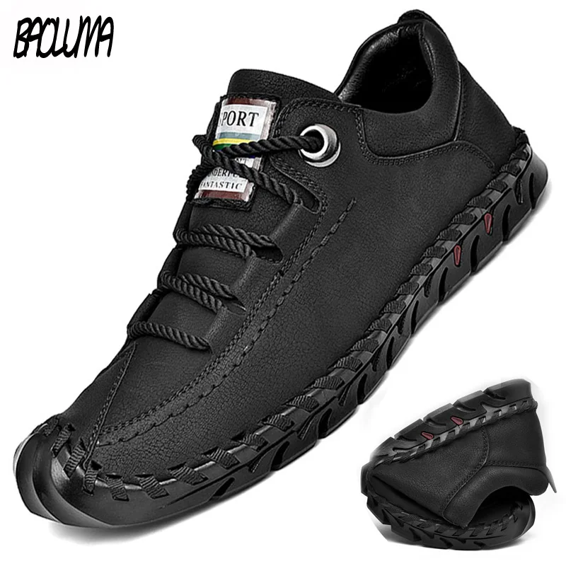 Брендовые летние мужские повседневные туфли мягкие мокасины ручной работы