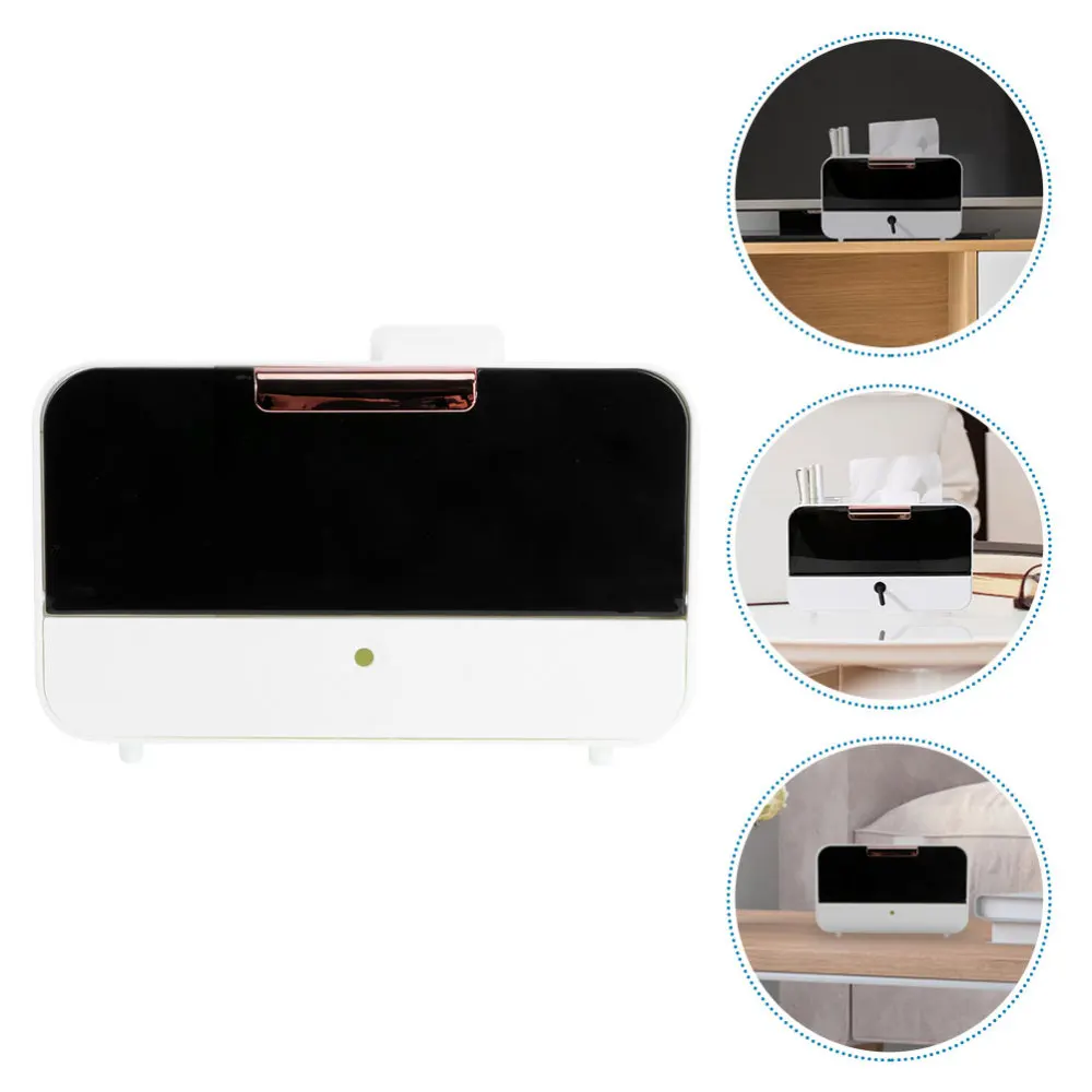 

1Pc Creative Napkin Box Living Room Sundries Container Simple Case White