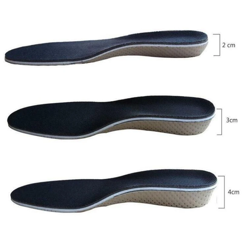 

Hot 1 Pair Women Men Comfortable Height Increase Insole Unisex Insert Memory Foam Insoles Shoes Full Pad Cushion