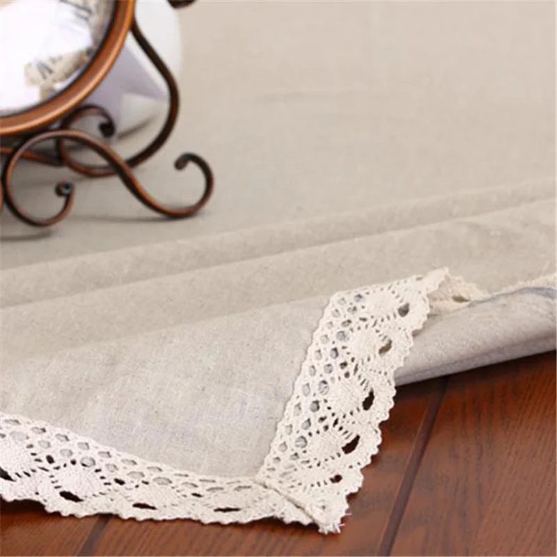 Однотонная простая льняная скатерть высокого качества японская столешница для