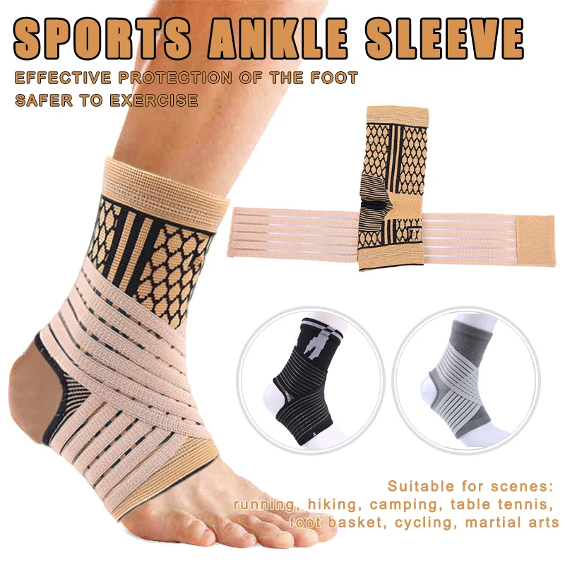 Оптовая продажа высокая эластичная компрессия лодыжки бандаж поддержка для