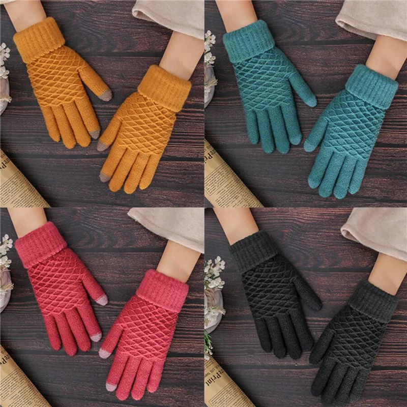 Женские зимние перчатки для вождения сенсорных экранов скидка 2022 женские |