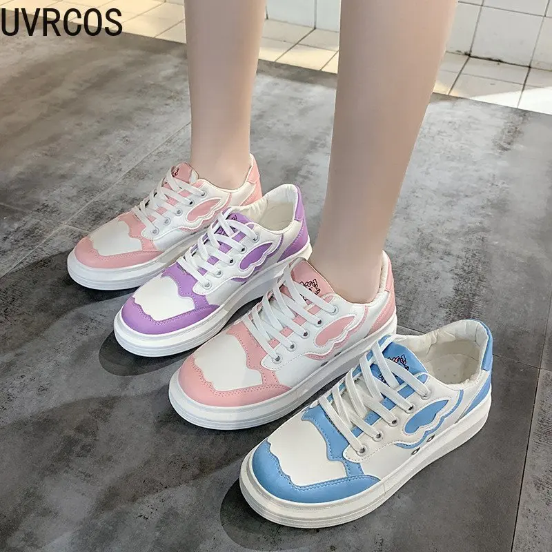 

Autumn New Casual Shoes Trifle Bottom Color Matching Casual Shoes Korean Students All-match Single Shoes Sports Shoes 2020