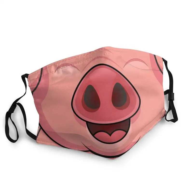 

Cartoon Smile Pig Snout Mask Breathable Men Animal Nose Mouth Face Mask Anti Dust Haze Protection Cover Respirator Mouth-Muffle