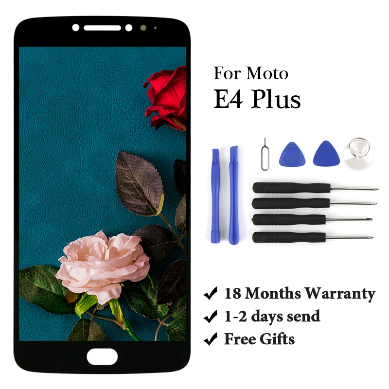 

100% протестированное качество для Motorola Moto E4 Plus ЖК-дисплей сенсорный экран дигитайзер в сборе запасные части без битых пикселей