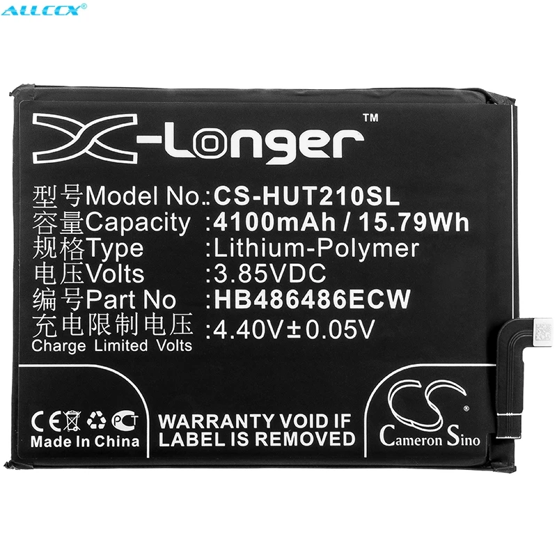 Кэмерон Sino 4100mAh аккумулятор HB486486ECW для huawei LYA AL00 AL00P L09 L0C L29 LX9 TL00|Аккумуляторы