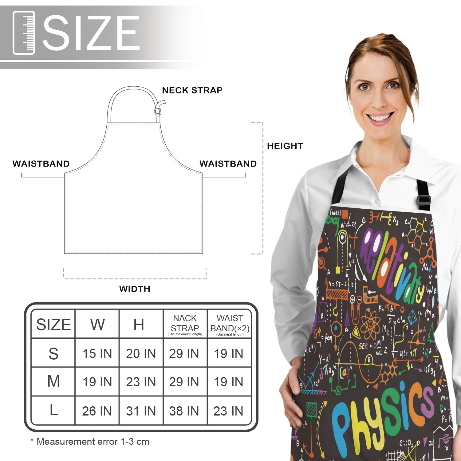 Кухонный Фартук Физика Наука академическая алгебра формула без рукавов Фартуки