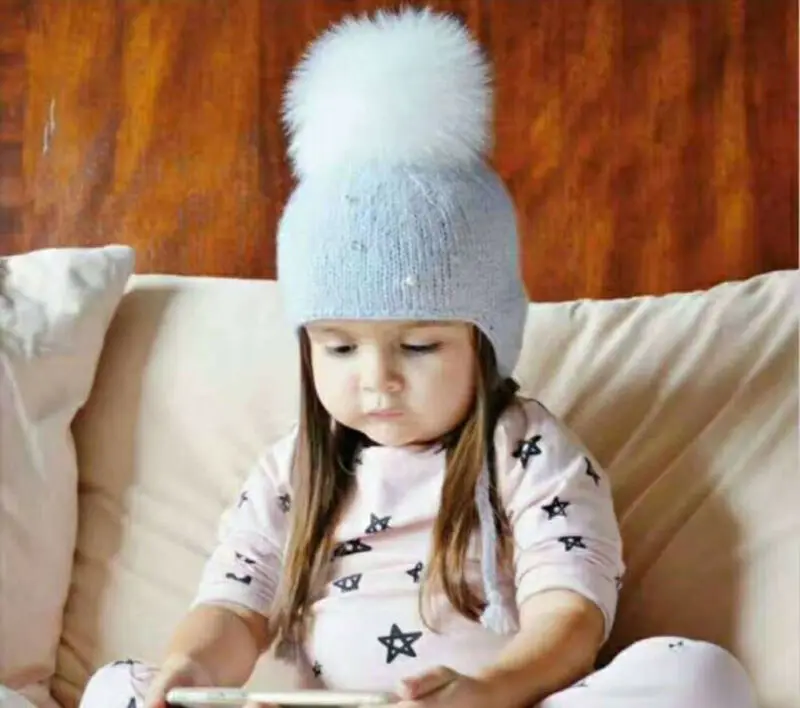 Детские вязаные крючком Beanie Hat Baby для мальчиков и девочек Сезон осень-зима теплая