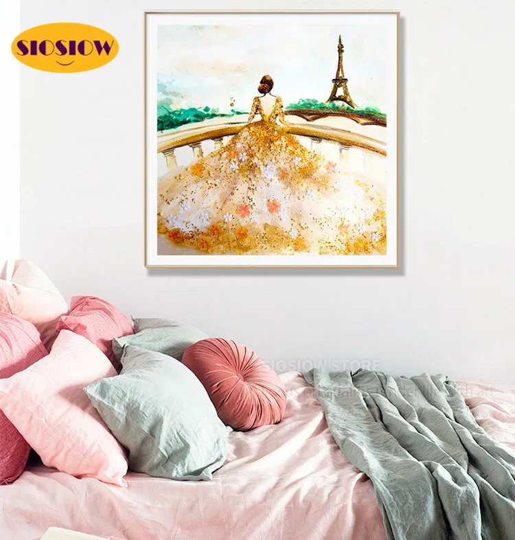 5D сделай сам алмазная живопись мультфильм женщина вышивка крестиком полный