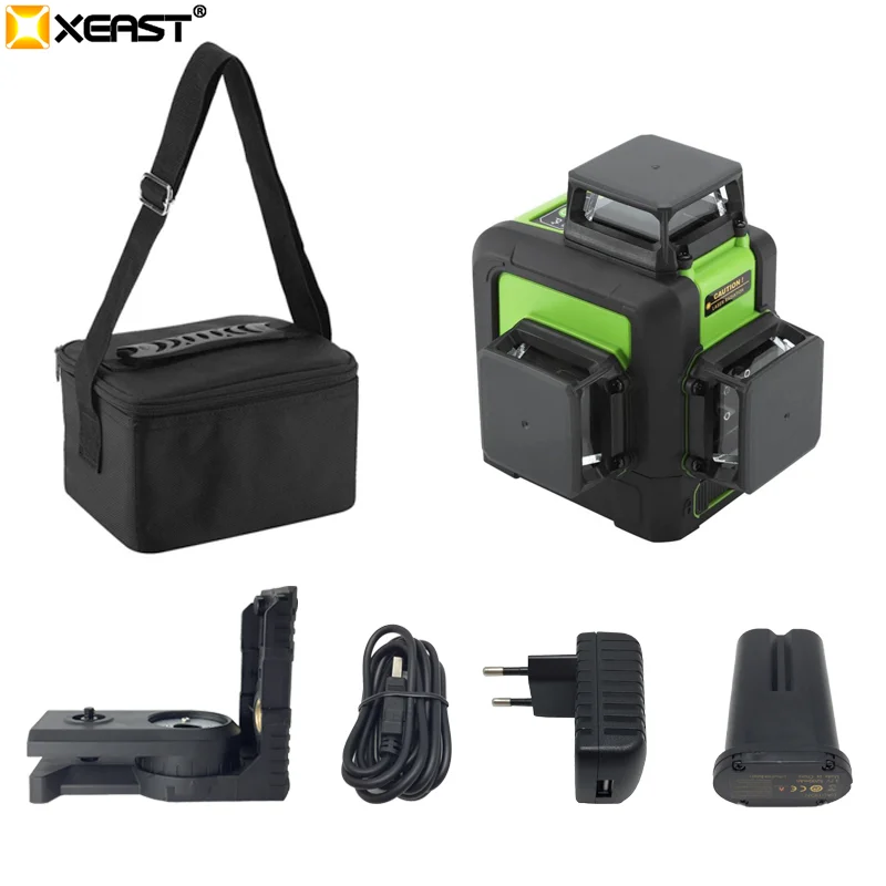 Лазерный уровень самонивелирующийся 3d лазер горизонтальный и вертикальный 5 шт.