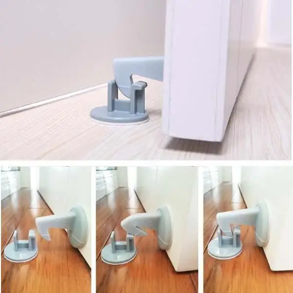 Силиконовая Бесшумная дверная пробка без отверстий скрытая клиновидная