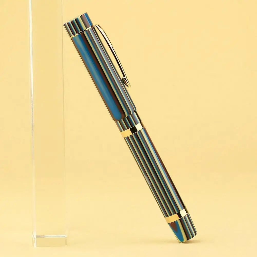 

1pc Fountain Pen Gold-plated Bright Tip No.6 Can Be Used For Business Office Fountain Pen Student Calligraphy Pen Signature Pen