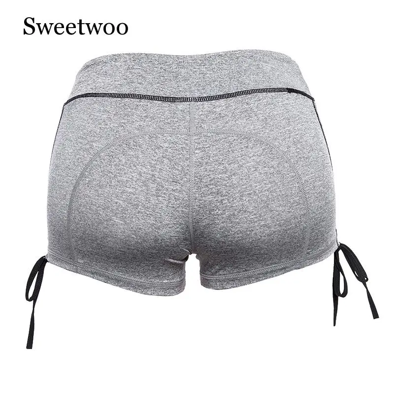 

Summer Women Sexy Bandage Yoga shorts Elegant Workout Fitness sports wear Stylish High Waist tight Shorts Ladies GYM Trousers