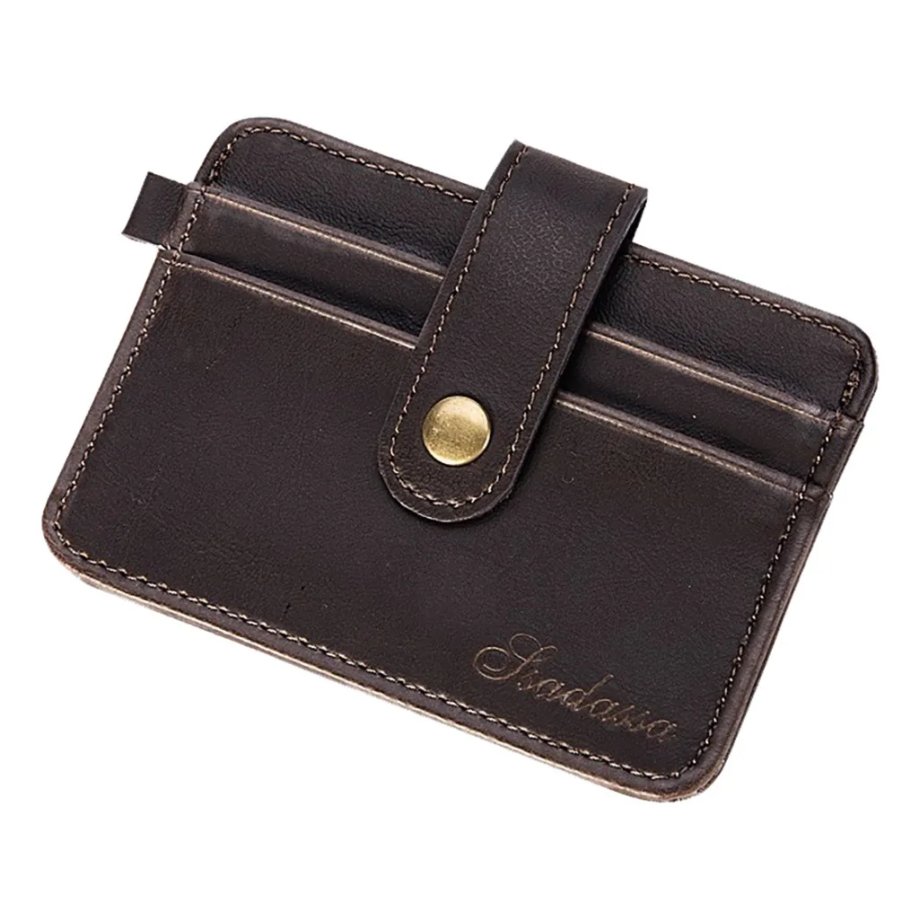 Мужской Роскошный кошелек Тонкий деловой кредитный держатель для карт мини