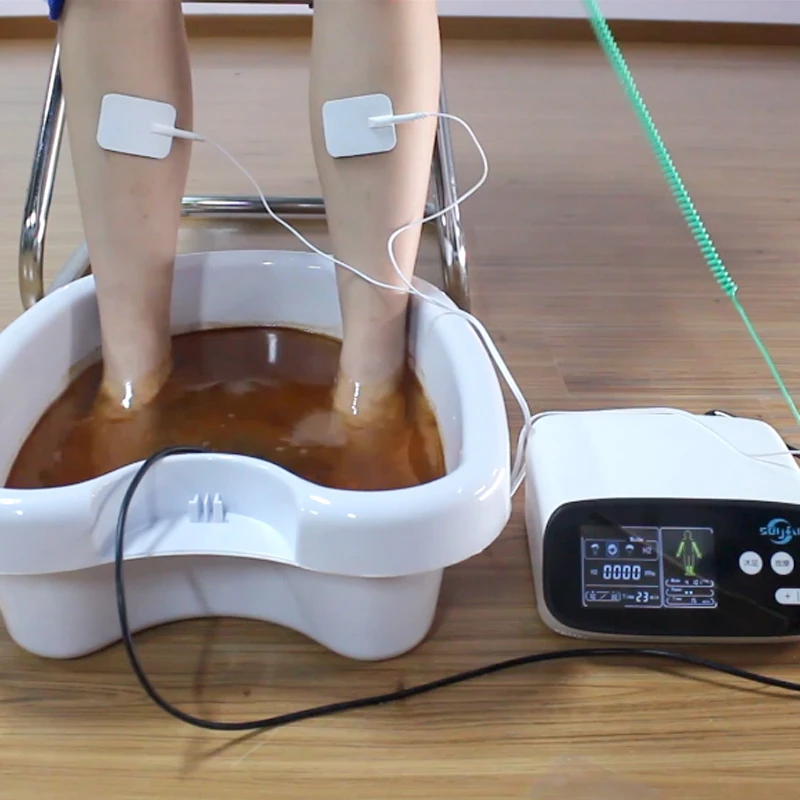 Массажер для ног ионные массивы ванны Детокс массаж тела круглый массажер