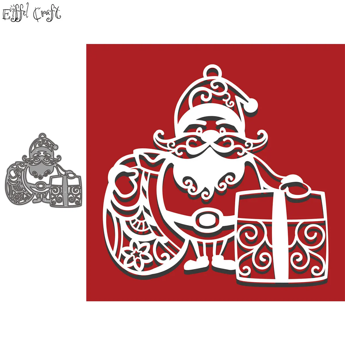 Дед Мороз бумажная резка металлические штампы для рукоделия рождественские