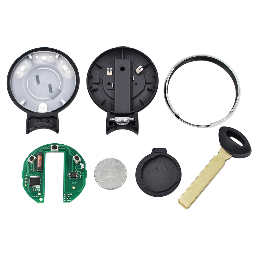 5 шт./лот 3 кнопки дистанционный смарт ключ брелок система CAS для BMW Mini Cooper 315 МГц 433