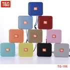 Мини-динамик T  G TG166, портативный Bluetooth-динамик s, компактный, беспроводной, легкий, для улицы, сабвуфер, громкий динамик, поддержка FM, TF-карты
