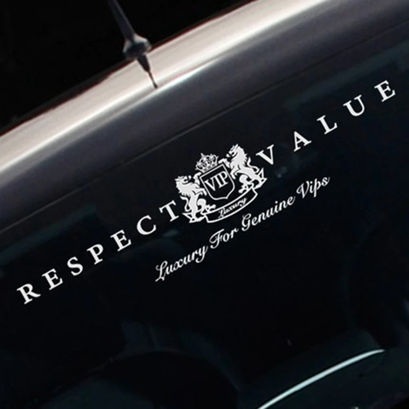 Noizzy респект Значение Подлинная VIP Роскошная Автомобильная наклейка авто передняя наклейка на ветровое стекло виниловая Светоотражающая Автомобильная Тюнинг автомобиля Стайлинг