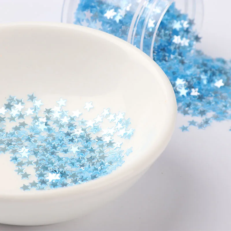 2 8-3 8 мм пентаграмма звезда Румяна Блестящие Блестки милые красочные конфетти