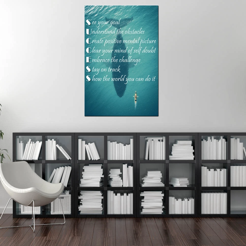Успех вдохновение мотивация Айсберг плакат для офиса Декор классные цитаты