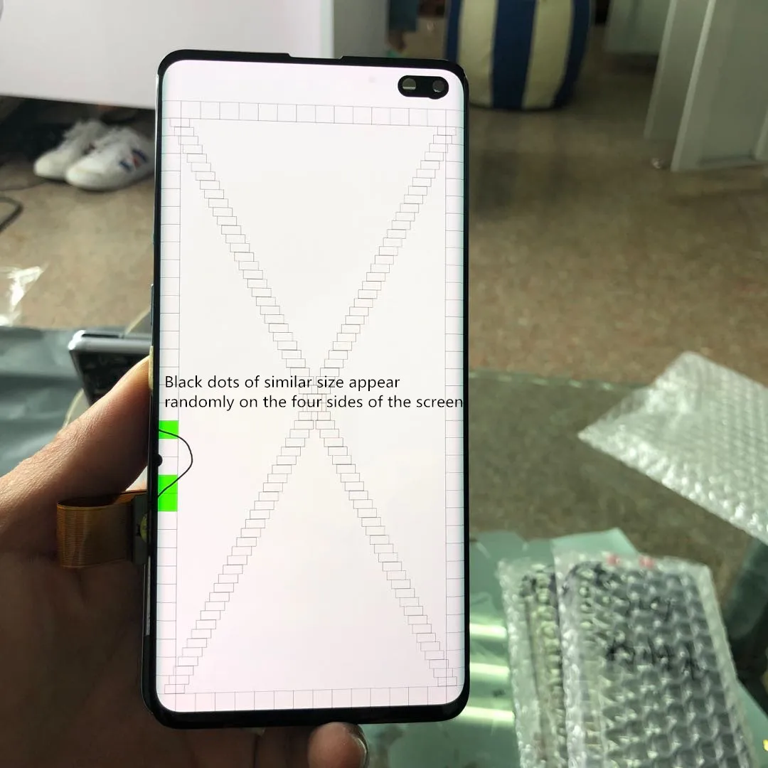ЖК дисплей с битыми пикселями S10Plus для SAMSUNG Galaxy S10 + Plus G9750 G975F G975FD цифровой
