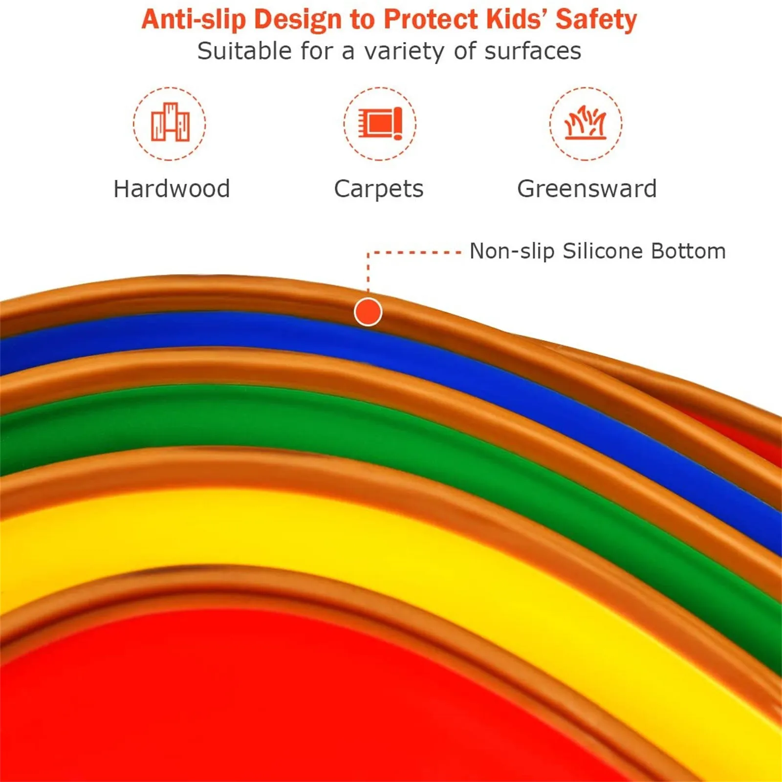 

Children's balance stepping stone indoor and outdoor silicone anti-skid toy games for children children's sports balance L5