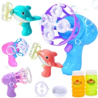 summer fun bubble machine toys for children soap water bubble gun family games electric manual gun blower toys for children gift