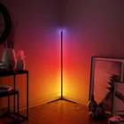Светодиодный напольный угловой стоячий светильник RGB с дистанционным управлением для спальни гостиной клуба Декор для дома светильник Лидер продаж