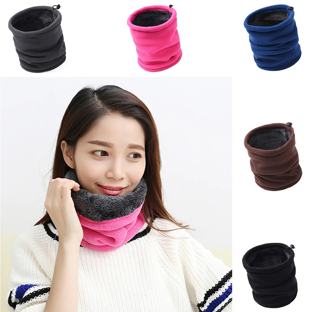 

Outdoor Winter Thicken Warm Polar Fleece Neck Warmer Snood Cycling Scarves