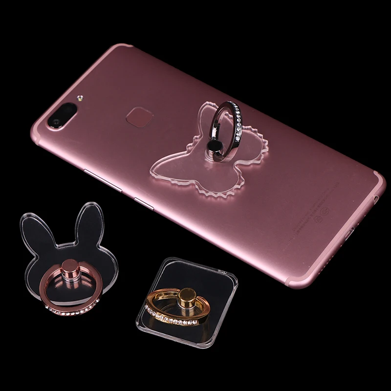 Держатель для смартфона прозрачный кронштейн Новые прозрачные кольца бабочки